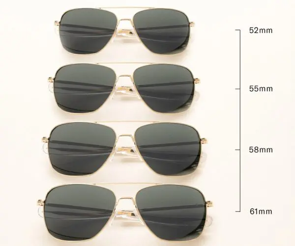 Aviator AF056  Regular 55 mm 23K Gold & AGX Non-Polarized - Afbeelding 5