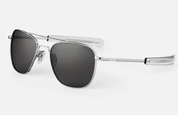 Aviator AF075 Regular 55mm Bright Chrome & American Gray Non Polarized - Afbeelding 2