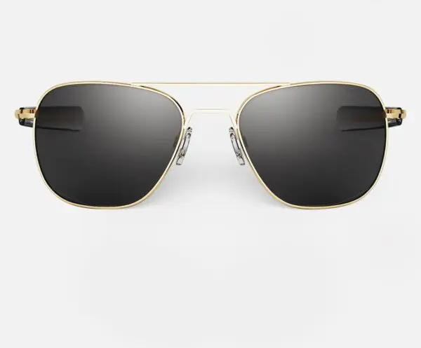 Aviator AF058 Regular 55mm 23K Gold & American Gray Polarized