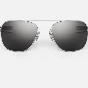 Aviator AF075 Regular 55mm Bright Chrome & American Gray Non Polarized
