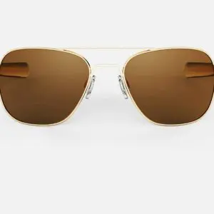 Aviator AF107 Large 58mm 23k Gold & American Tan Polarized
