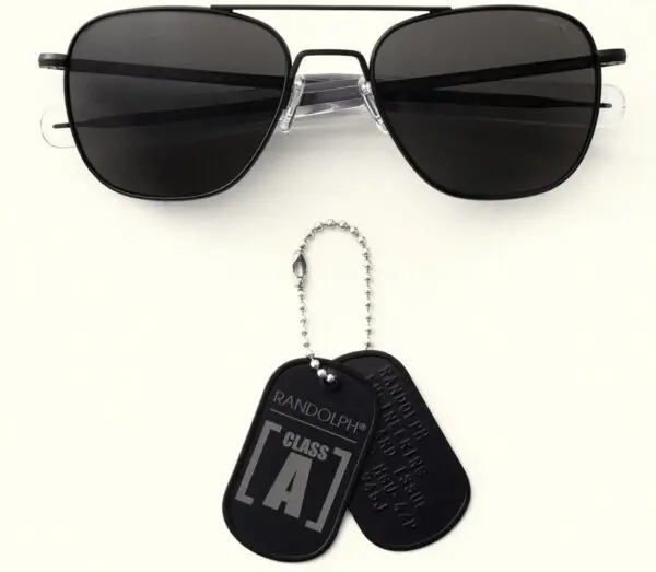 Class A Aviator AF414 Large 58mm Midnight Force & American Gray Non Polarized - Afbeelding 4