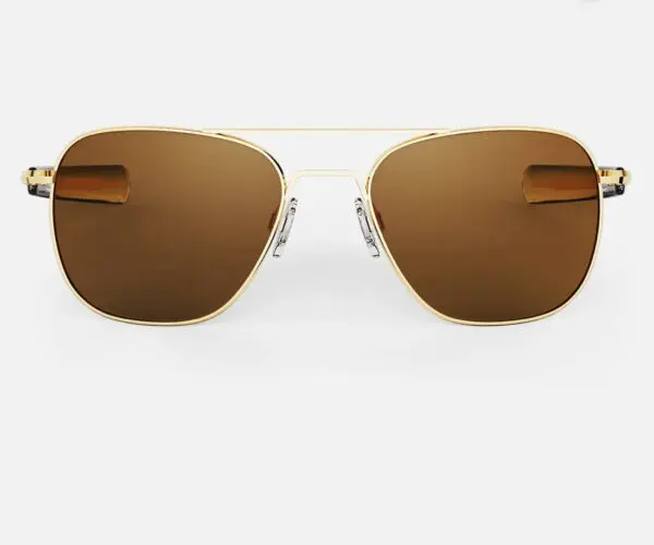 Aviator AF236 Regular 55mm 23k Gold & American Tan Non Polarized